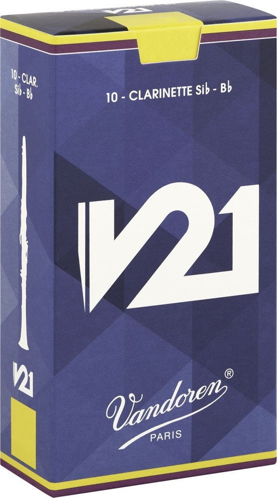 Vandoren CR8025 Bb Clarinet V21 Reeds Strength 2.5  Box of 10 black - Image 1